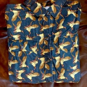 Ll Bean Mallard Duck Button-down Top
